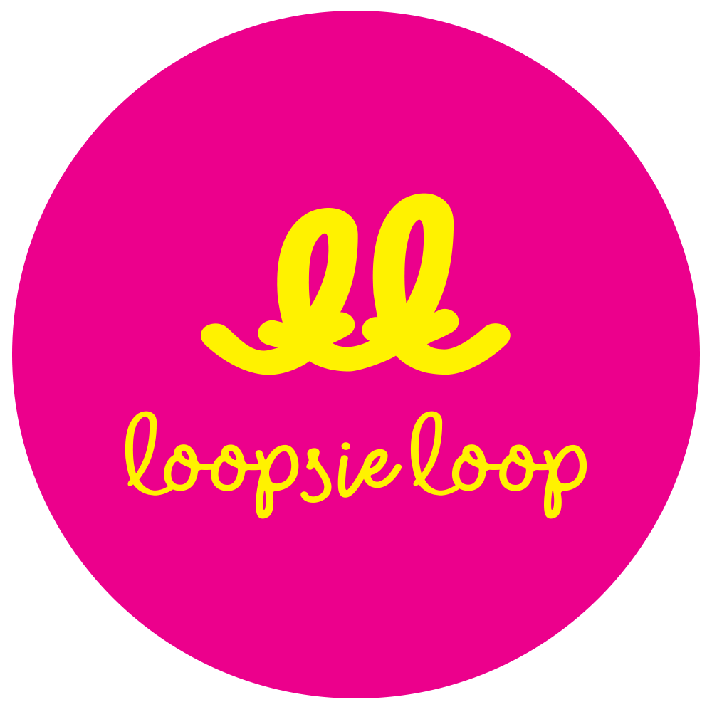 Loopsie Loop Logo and Website| Ultraviolet in print